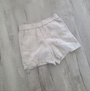 Talbots Nantucket Washed Linen Paperbag Shorts 5 "  S